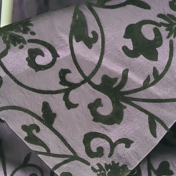 Women's jacket purple with black velvet designs size 10 - Picture 8 of 9